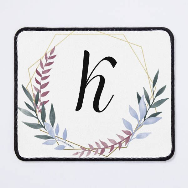 Item preview, Delicate gold frame monogram and colorful laurels letter K designed and sold by JustSeasons.