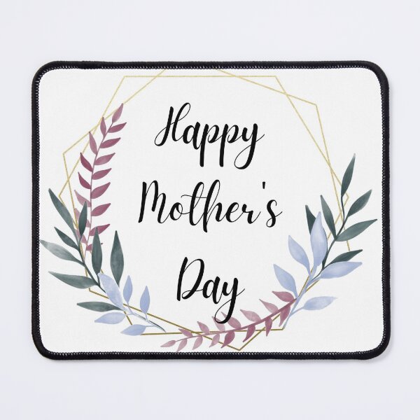 Item preview, Happy mother's day - colored laurels with gold frame designed and sold by JustSeasons.