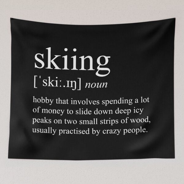 Item preview, skiing - definition designed and sold by Silly Lily.