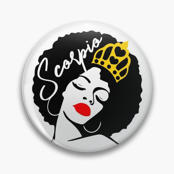 Item preview, Cumpleaños de la Reina Negra con Labios Rojos Afro, Zodíaco Escorpio designed and sold by M711_ARTsGifts.