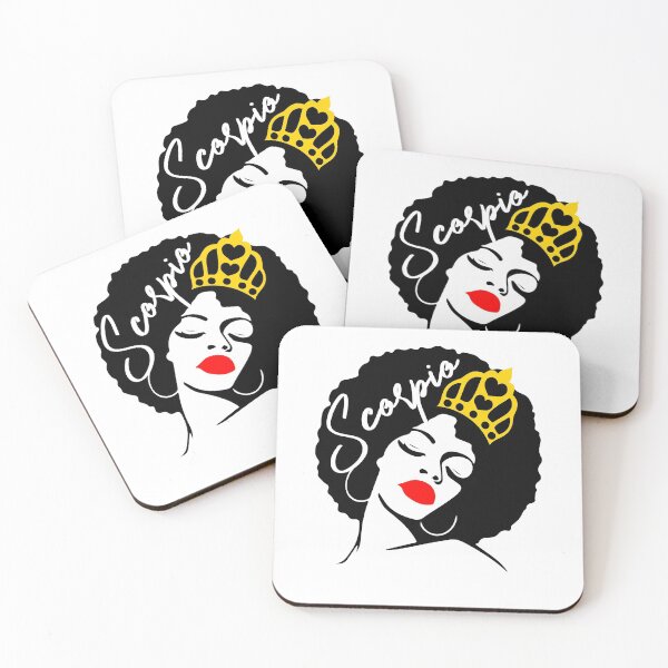 Item preview, Black Queen Birthday with Red Lips Afro, Scorpio Zodiac designed and sold by M711_ARTsGifts.