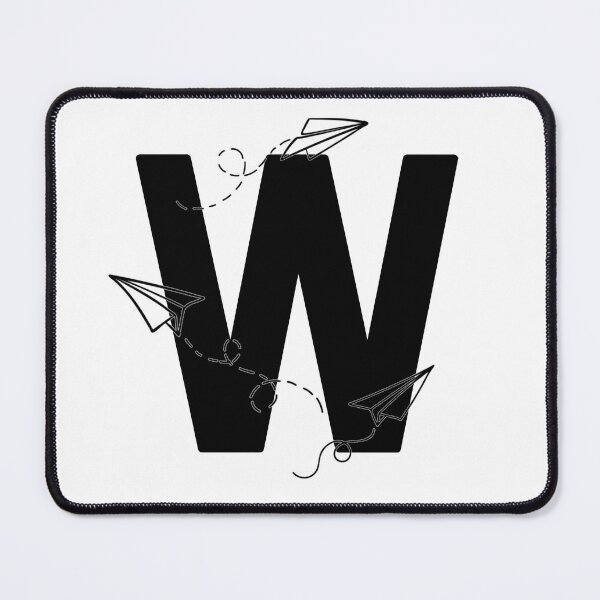 Item preview, Monogram with paper planes letter W designed and sold by JustSeasons.