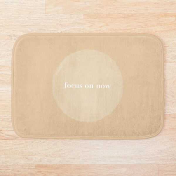 Item preview, Focus On Now Watercolor Quote Beige designed and sold by CaosTranscrito.