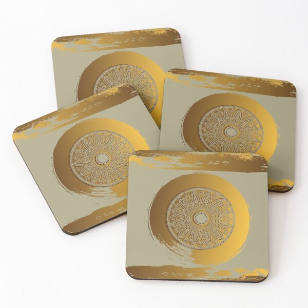 Item preview, Golden Flower Mandala designed and sold by Ksaavet.