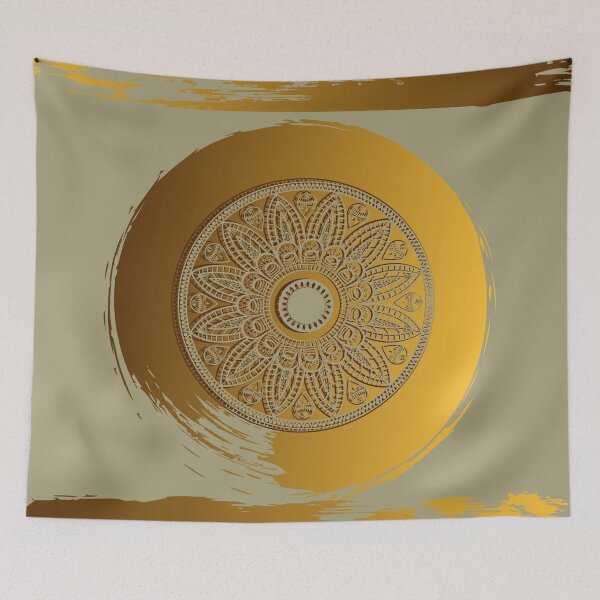 Item preview, Golden Flower Mandala designed and sold by Ksaavet.