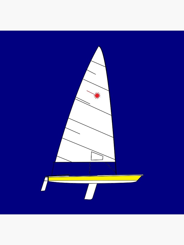 "Laser Sailboat" Acrylic Block by CHBB Redbubble
