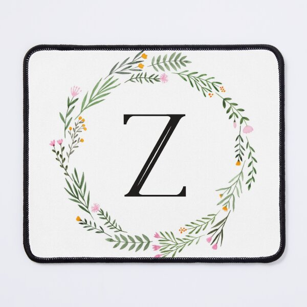 Item preview, Floral letter Z monogram designed and sold by JustSeasons.