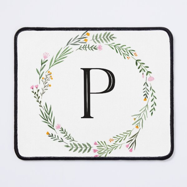 Item preview, Floral monogram letter P designed and sold by JustSeasons.