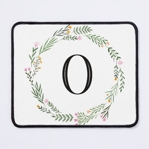 Item preview, Floral letter O monogram designed and sold by JustSeasons.