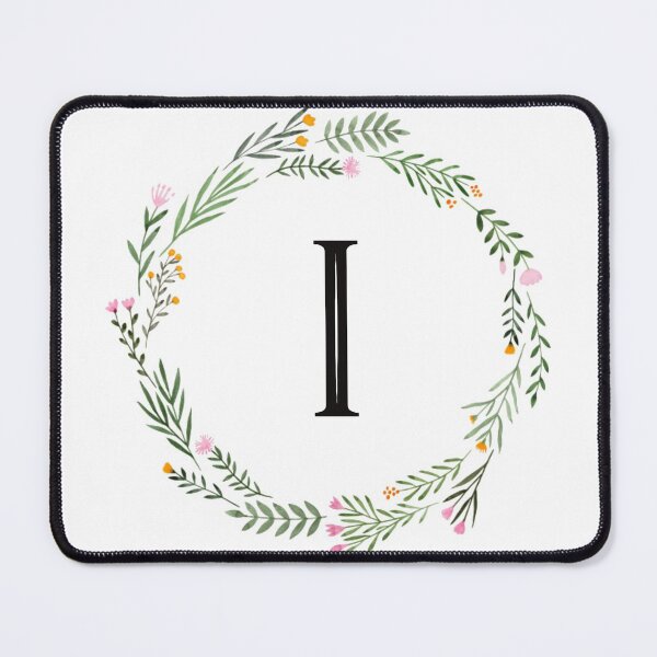 Item preview, Floral monogram letter I designed and sold by JustSeasons.