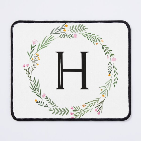 Item preview, Floral monogram letter H designed and sold by JustSeasons.