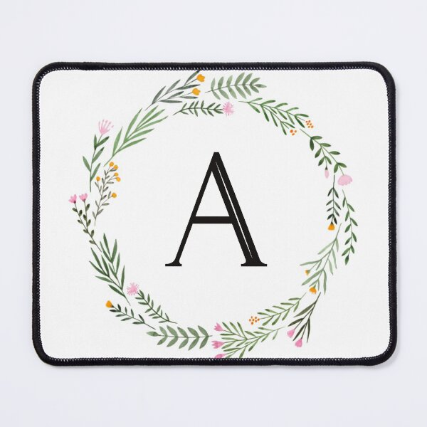 Item preview, Floral monogram letter A designed and sold by JustSeasons.