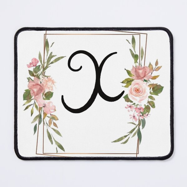 Item preview, Floral letter X monogram designed and sold by JustSeasons.