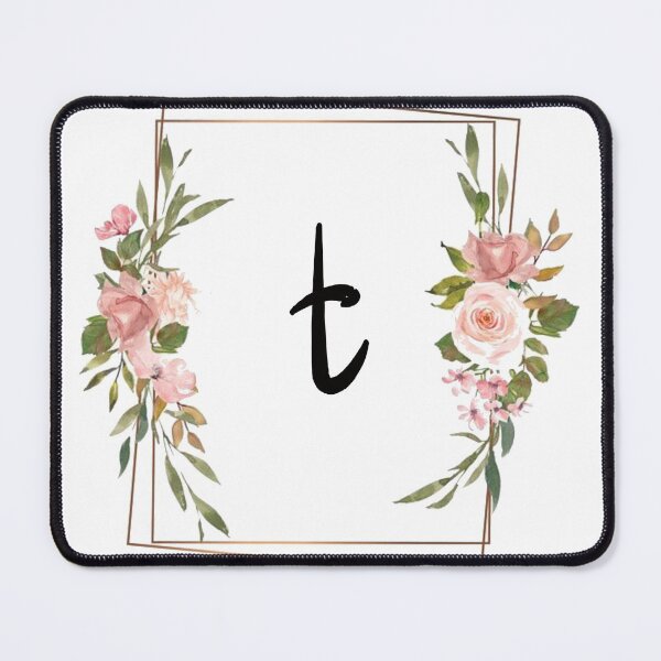 Item preview, Floral monogram letter T designed and sold by JustSeasons.