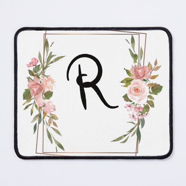 Item preview, Floral letter R monogram designed and sold by JustSeasons.