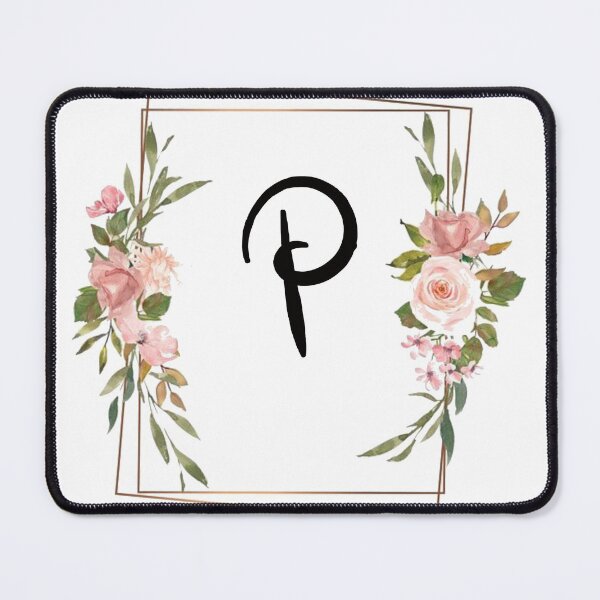 Item preview, Floral monogram letter P designed and sold by JustSeasons.