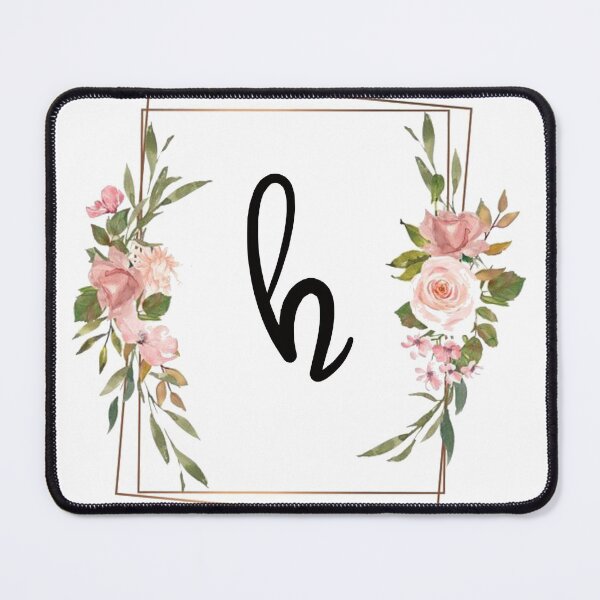 Item preview, Floral monogram letter H designed and sold by JustSeasons.