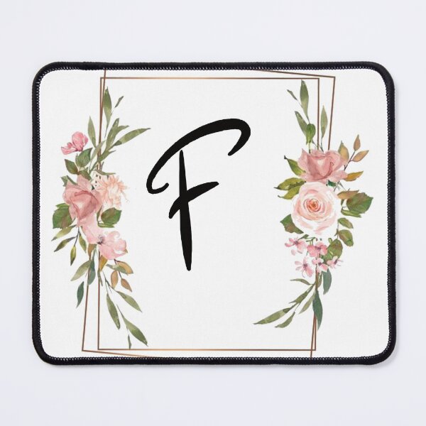 Item preview, Floral letter F monogram designed and sold by JustSeasons.