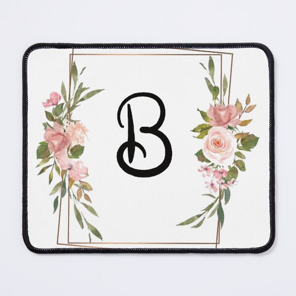 Item preview, Floral letter B monogram designed and sold by JustSeasons.