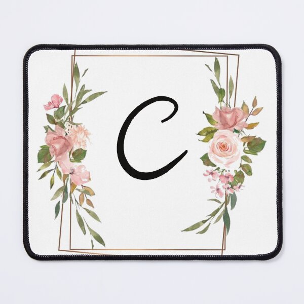 Item preview, Floral monogram letter C designed and sold by JustSeasons.