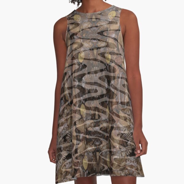 Autumn Reflections Pattern A-Line Dress