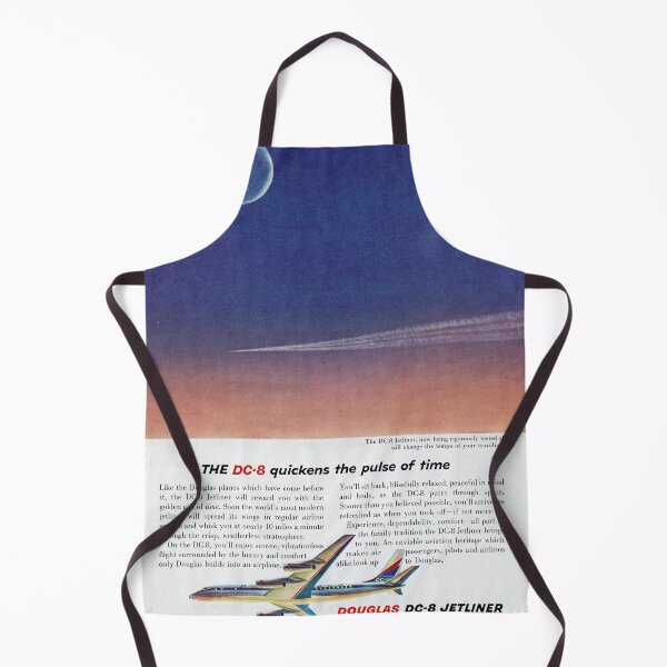 Item preview, DC-8 JETLINER VINTAGE AD SPACE AGE TRAVEL PULSE OF TIME designed and sold by Daddyo's Hidden Back Patio.