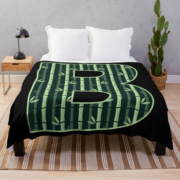 Item preview, Letter B Bamboo Pattern - Alphabet Characters designed and sold by artfulnotebook.