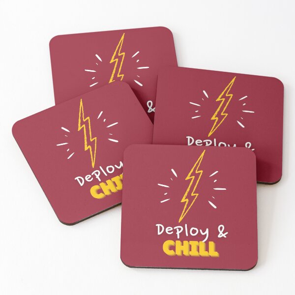 Item preview, Deploy and Chill Programmers and DevOps daily routine red designed and sold by IrinchiDE.