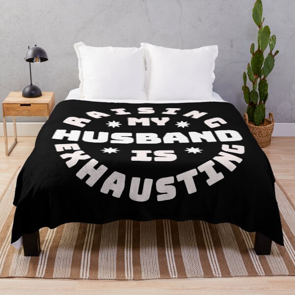 Item preview, Raising My Husband Is Exhausting Round Design designed and sold by Design-Maniya.