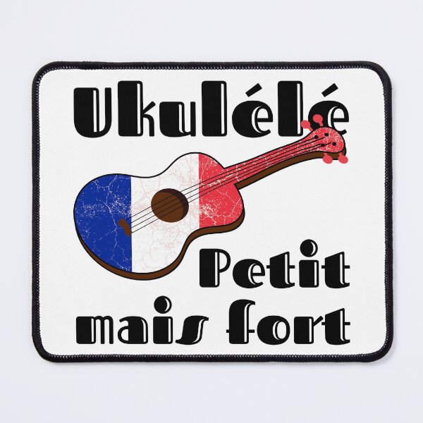 Artikelvorschau, Petit Mais Fort, Ukulele mit der französischen Flagge entworfen und verkauft von DeliriousSteve.