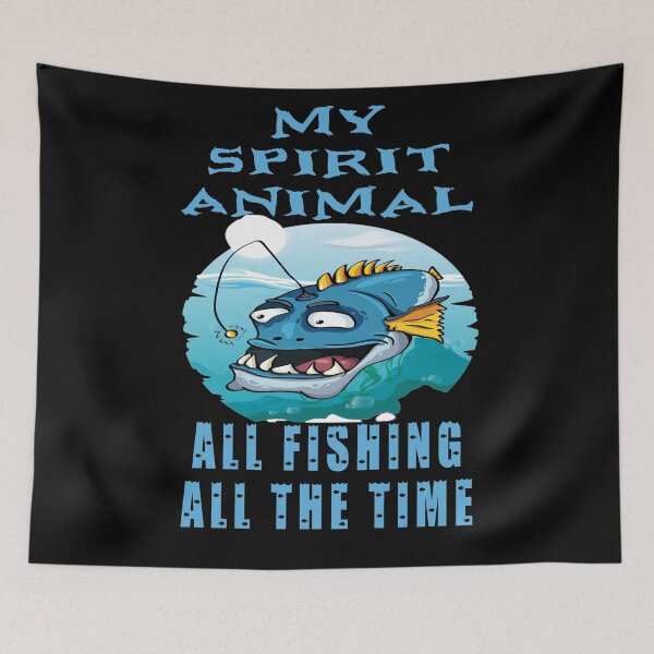 Item preview, My Spirit Animal is an Anglerfish All Fishing All The Time designed and sold by KeysTreasures.