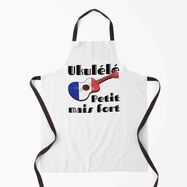 Artikelvorschau, Petit Mais Fort, Ukulele mit der französischen Flagge entworfen und verkauft von DeliriousSteve.