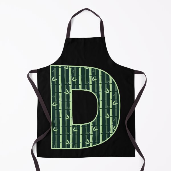 Item preview, The Letter D Bamboo Pattern - Alphabet Characters designed and sold by artfulnotebook.