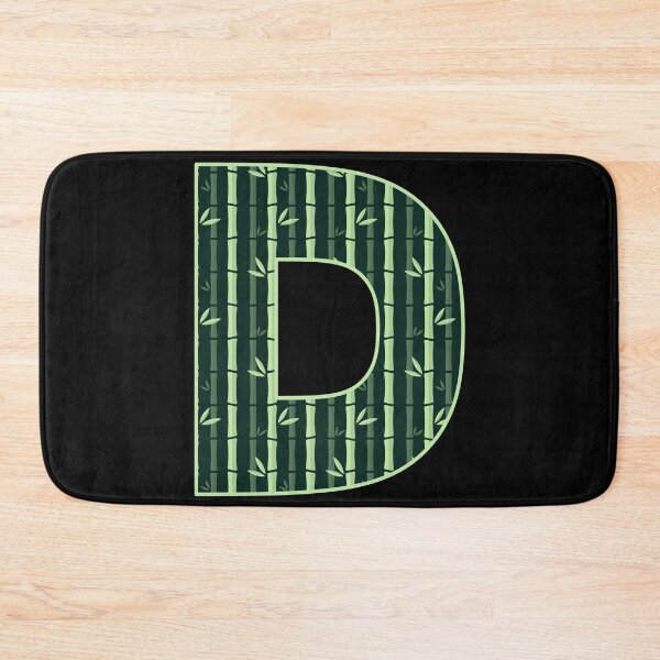 Item preview, The Letter D Bamboo Pattern - Alphabet Characters designed and sold by artfulnotebook.