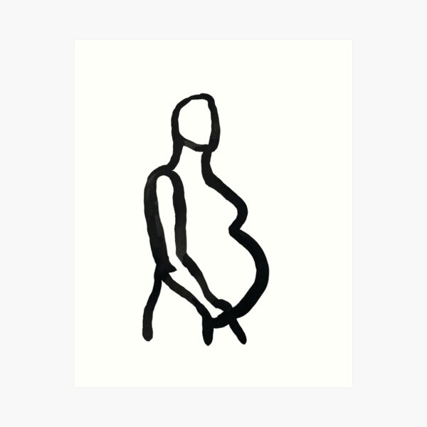 Item preview, Pregnant Woman by Lotta Karlsson designed and sold by lottakarlsson.