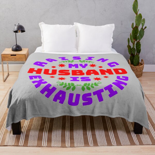 Item preview, Raising My Husband Is Exhausting Round Design designed and sold by Design-Maniya.