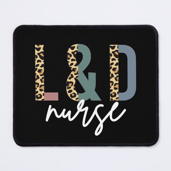 Item preview, Labor and delivery nurse Cheetah print typography | L and D Nurse | Gifts for Labor+Delivery nurse designed and sold by Violet Treasures.