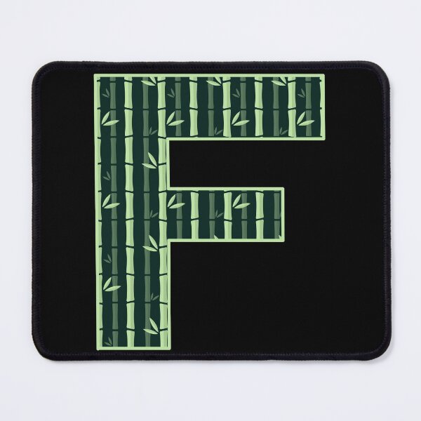Item preview, The Letter F Bamboo Pattern - Alphabet Characters designed and sold by artfulnotebook.