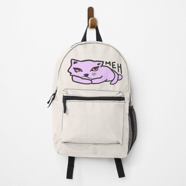 Item preview, Funny Meh Cat Purple - Funny Cat Doodle designed and sold by ViewerEqualsPhoton.