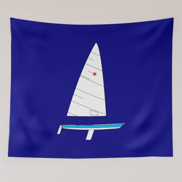 Item preview, Laser Sailboat - Lt Blue designed and sold by CHBB.