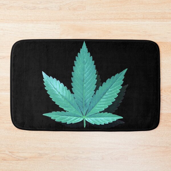 Item preview, blue green weed leaf designed and sold by  CannaGranny™ .