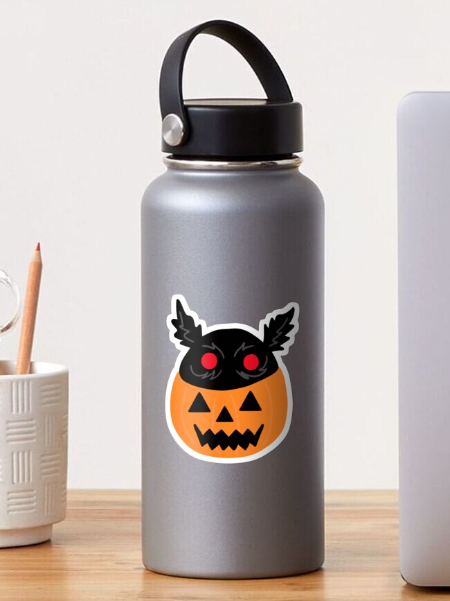 Thumbnail 1 of 3, Sticker, Mothman o lantern designed and sold by amarajlynn.