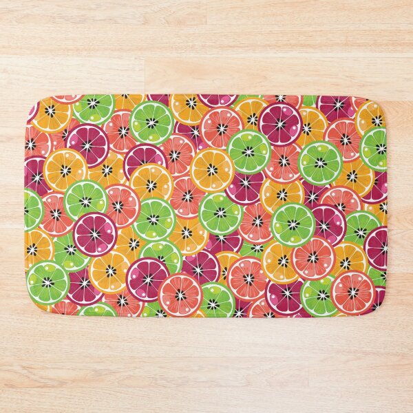 Item preview, Pattern Orange tangerine lime mandarins in colorful background designed and sold by Sen5conway.