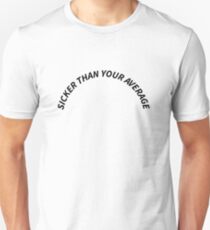 White "Sicker Than Your Average" Notorious B.I.G Biggie Smalls Design Unisex T-Shirt