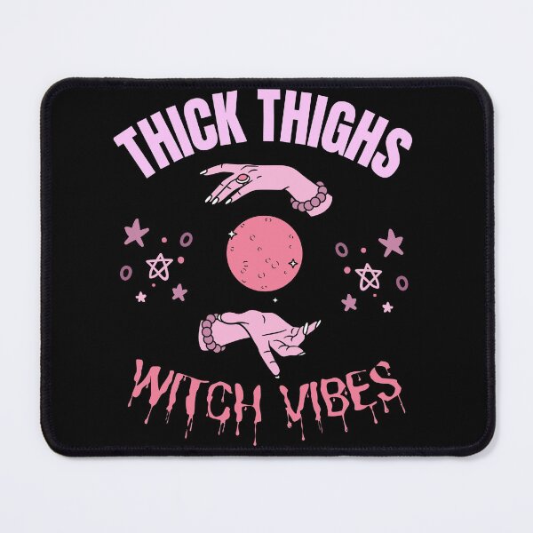 Item preview, Thick Thighs Witch Vibes Feminism Halloween Humor designed and sold by RosiesSticks.
