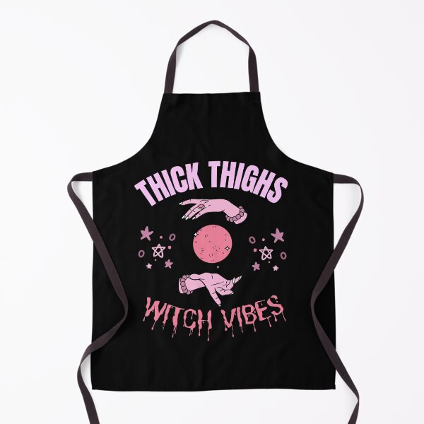 Item preview, Thick Thighs Witch Vibes Feminism Halloween Humor designed and sold by RosiesSticks.