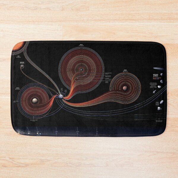 Item preview, Missions to the Solar System infographic! designed and sold by Pablo Carlos Budassi.
