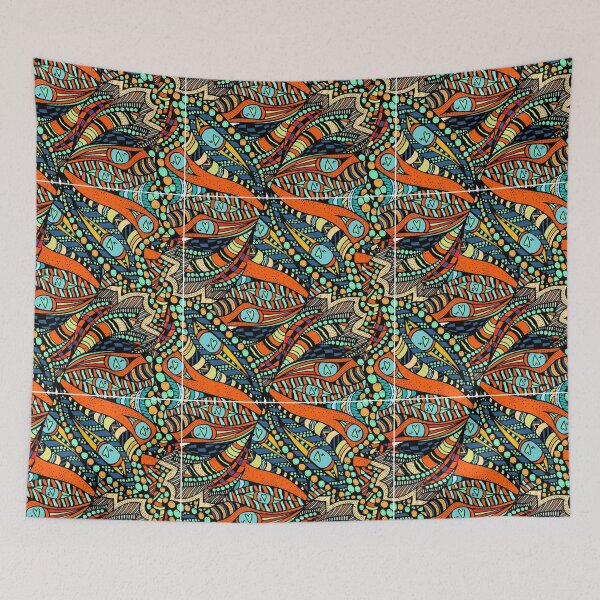Item preview, Abstract Patterns On Ceramic Tile designed and sold by Vhutolo.