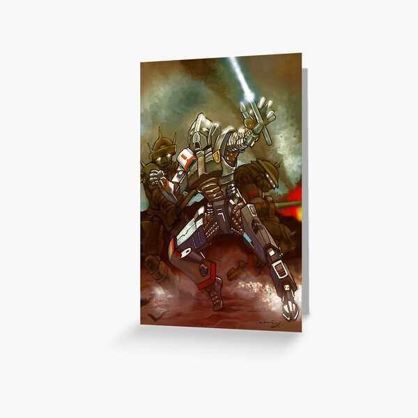 War Robots Greeting Cards Redbubble - roblox warbots