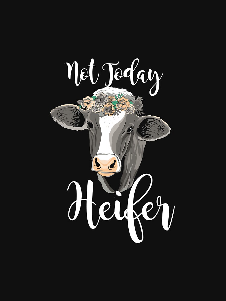 Discover Not Today Heifer Hoodie Funny Flower Cow Hoodie
